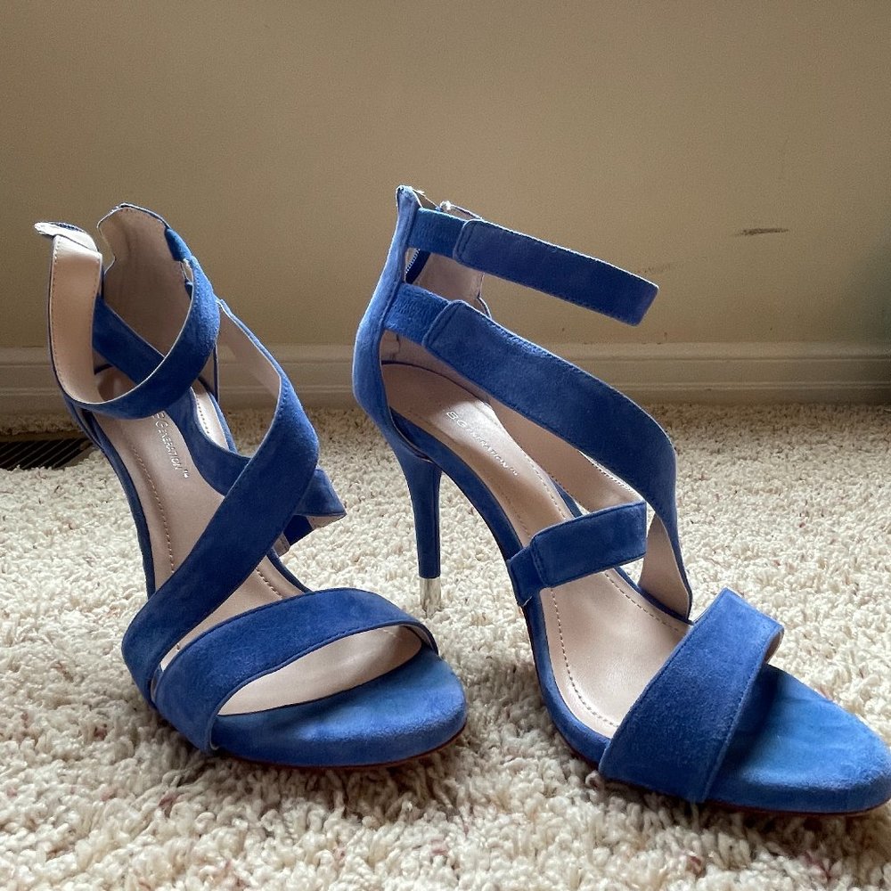 Blue Strap Heels